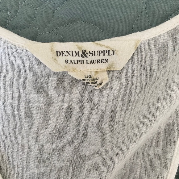 Denim & Supply Ralph Lauren Cream Sleeveless Top - Picture 4 of 12